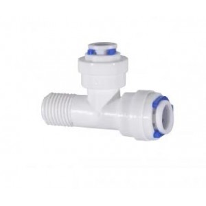 Тройник НР-QC-QC; 1/4"НР-1/4"QC-1/4"QC; QC-7544