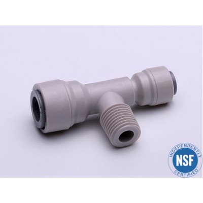Фитинг Т-образный (трубка-резьба-трубка) 3/8"-1/4"-1/4"