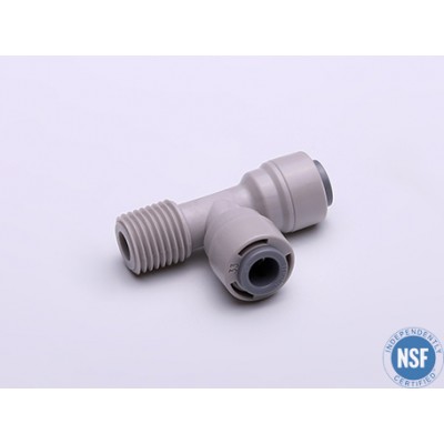 Фитинг Т-образный (резьба-трубка-трубка) 3/8"-1/4"-3/8"